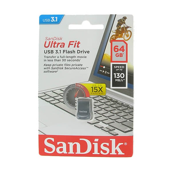 فلش سن دیسک Ultra Fit 3.1 130m/s ظرفیت 64 گیگابایت – SDCZ430-64G-G46